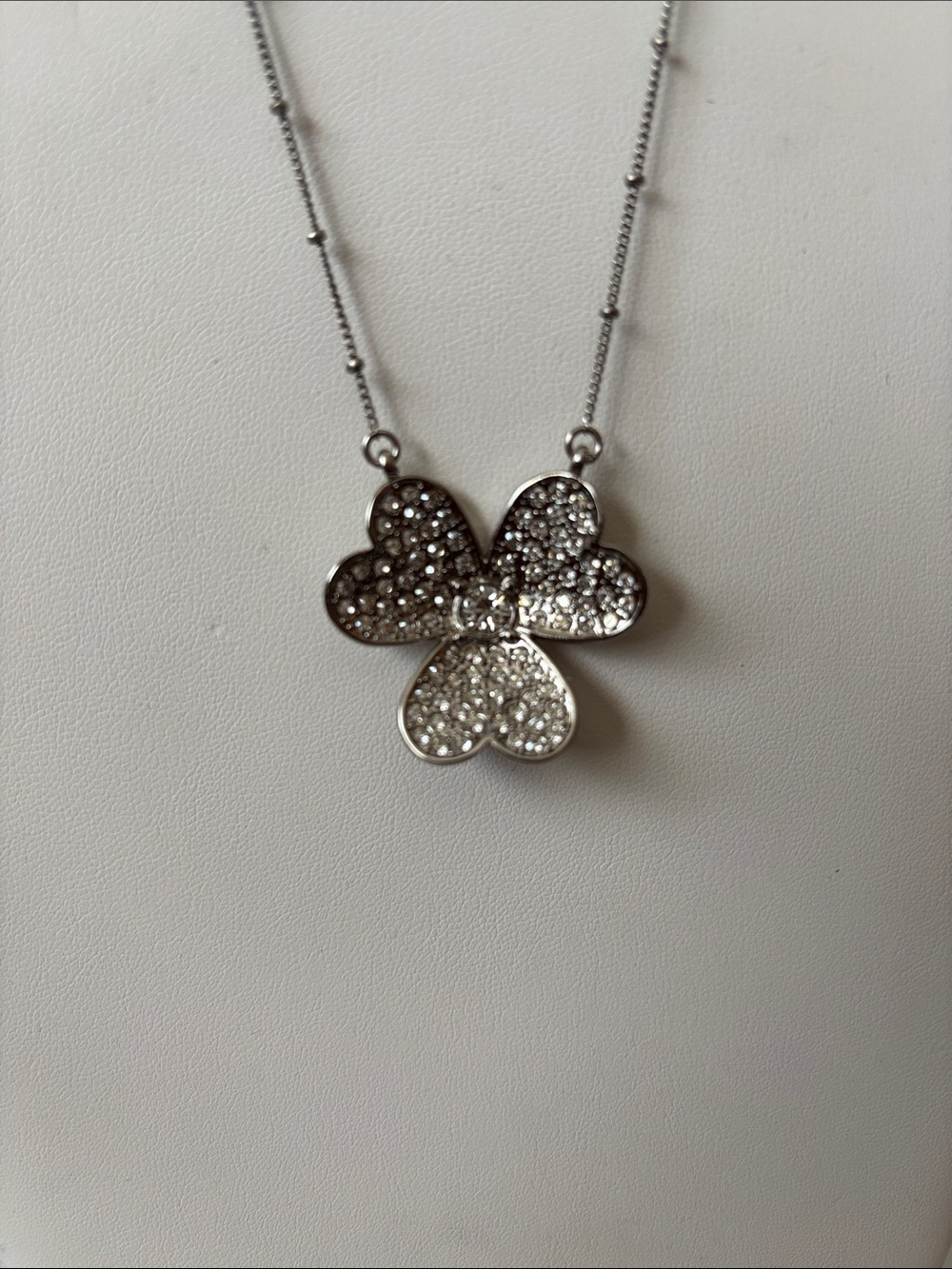 Retired MFIL 3 Heart Crystal Necklace by Jan Haedrich